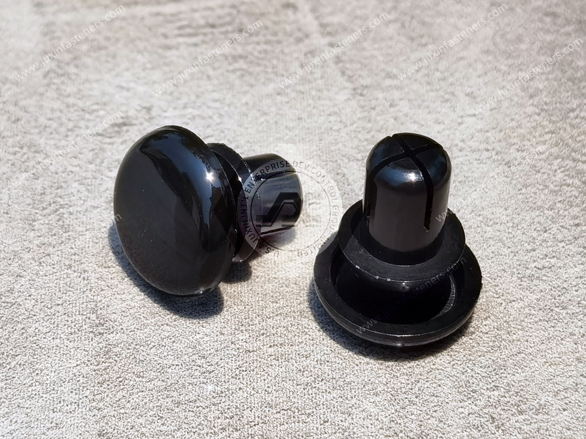 パネル用黒プッシュスナップリベット JX-GR