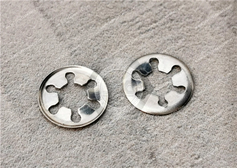 クォーターターンリテーナー、サイズ6、ステンレススチール&プッシュオンワッシャー、メートル円形シャフト用 - ステンレススチール&内歯スターロックワッシャー、ステンレススチール。340個の内歯スターロックワッシャー、プッシュオンスピードクリップ、ワッシャーファスナー詰め合わせキット、65Mn Bla