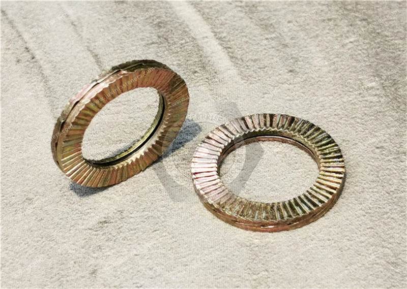 ばね鋼製ウェッジロックワッシャー＆二重自動ロックワッシャー（鋼/ステンレス鋼）