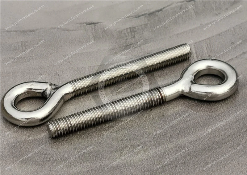 ステンレス製アイボルト、クローズドアンカーリングおよびナット付きルーティングアイボルト - 吊り上げ用ではありません