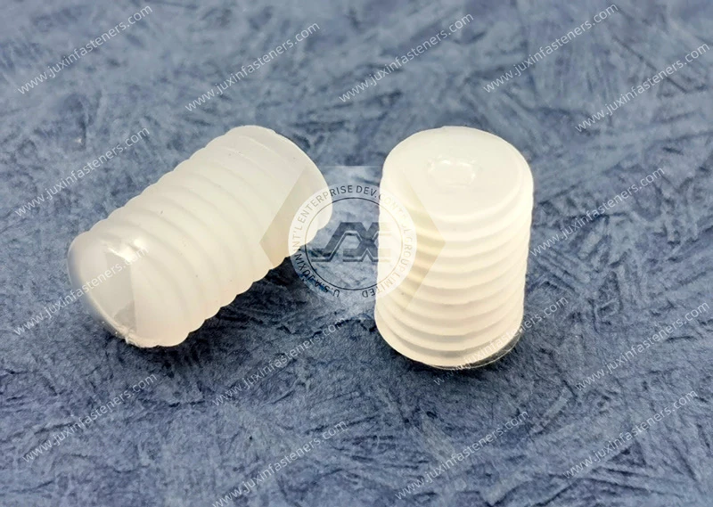 PVDF メートルマイナスプラスチック平先止めねじ