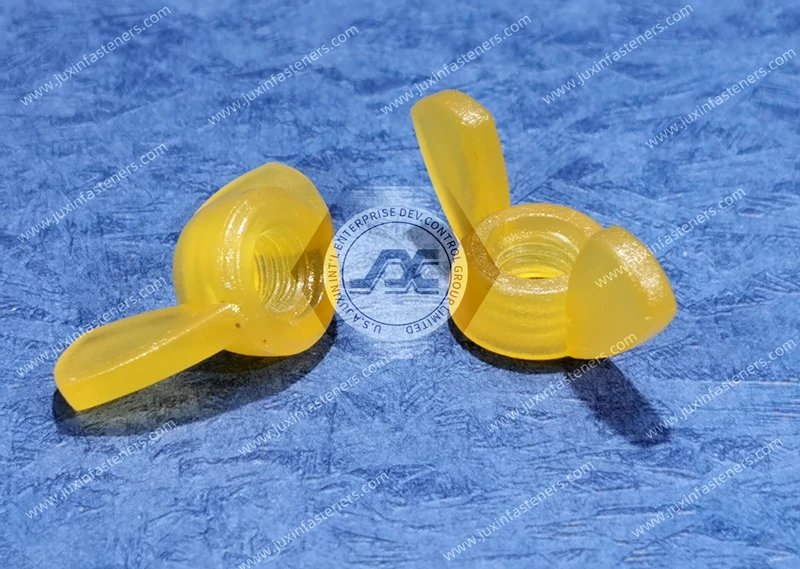 メートルプラスチック黄色ナイロン 66 蝶ナット