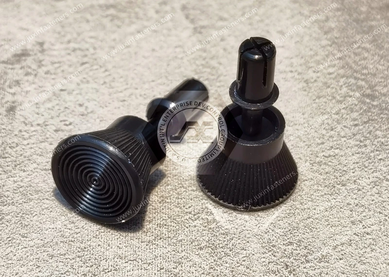 黒取付ボタン取り外し可能&黒T型スナップリベット JX-GRT30-41